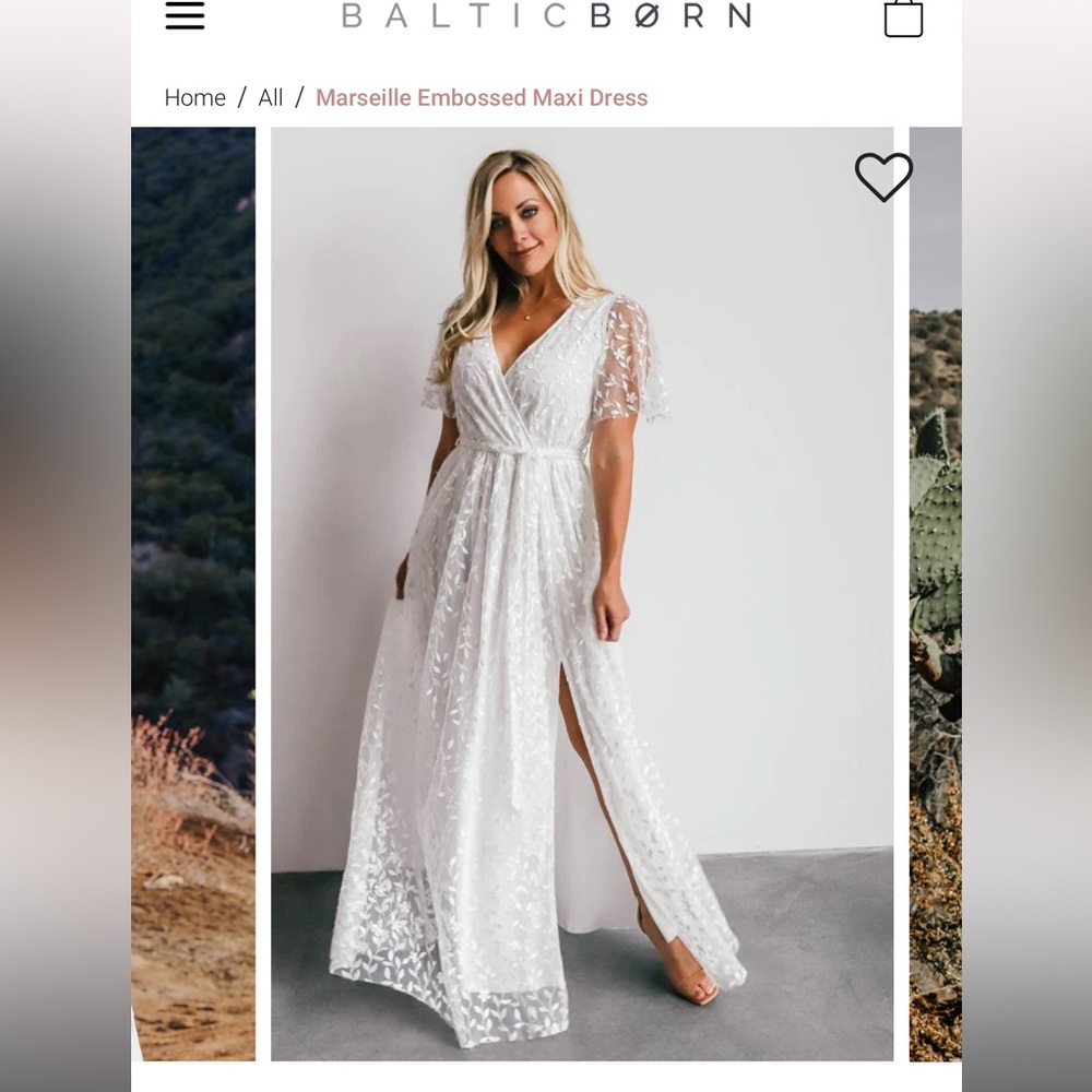 Baltic Born Marseille Embossed Maxi Dress - XL